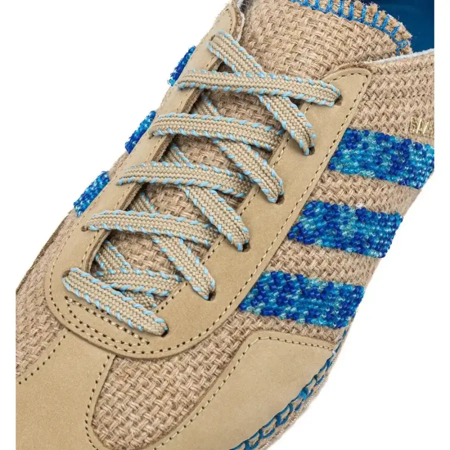 Tênis Adidas Gazelle x CLOT Linen Khaki Light Blue Marrom - foto 3