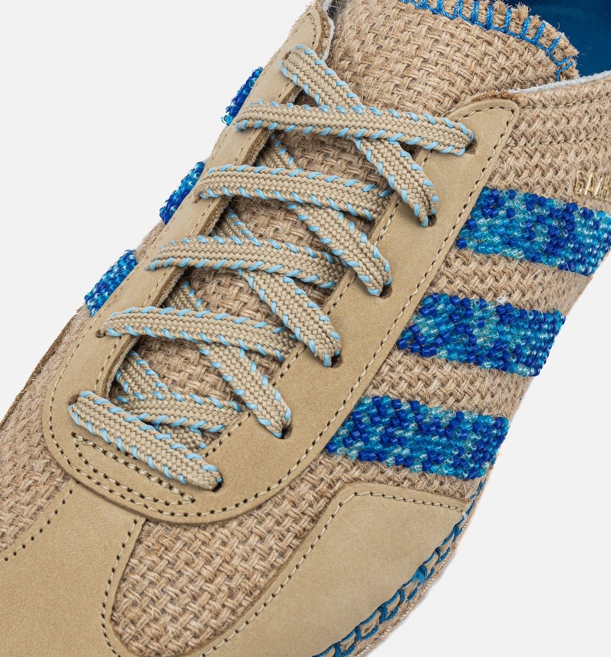 Tênis Adidas Gazelle x CLOT Linen Khaki Light Blue Marrom