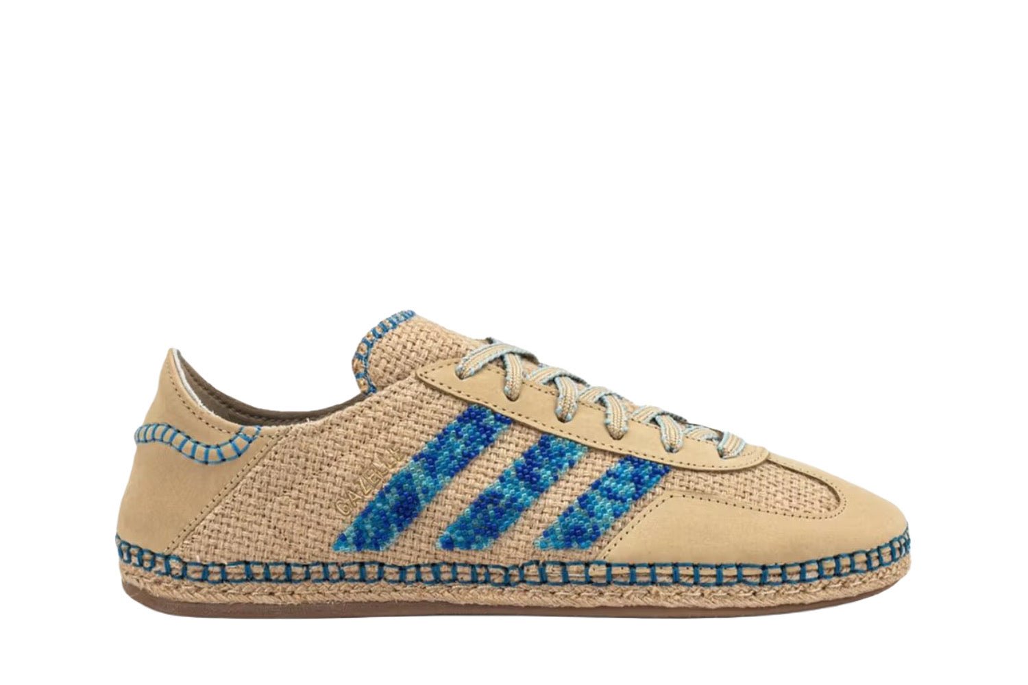 Tênis Adidas Gazelle x CLOT Linen Khaki Light Blue Marrom