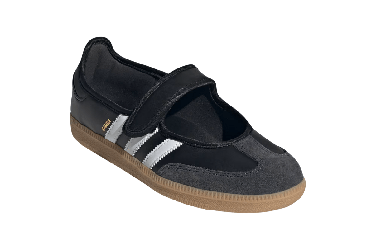 Tênis Adidas Samba Jane Black White Gum Preto