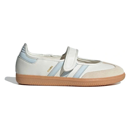 Tênis Adidas Samba Jane White Blue Gum Branco