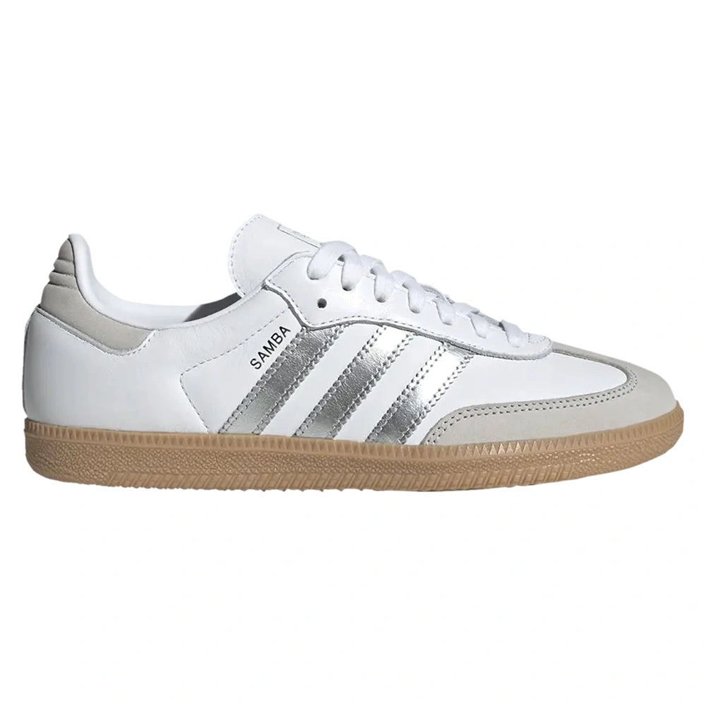 Tênis Adidas Samba OG Cloud White Silver Metallic Branco