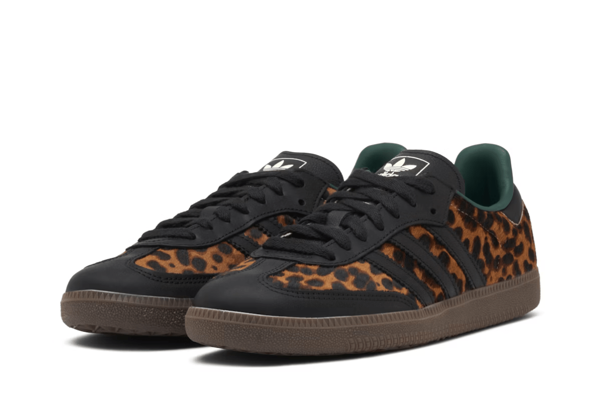 Tênis adidas Samba Og Collegiate Green Leopard Marrom