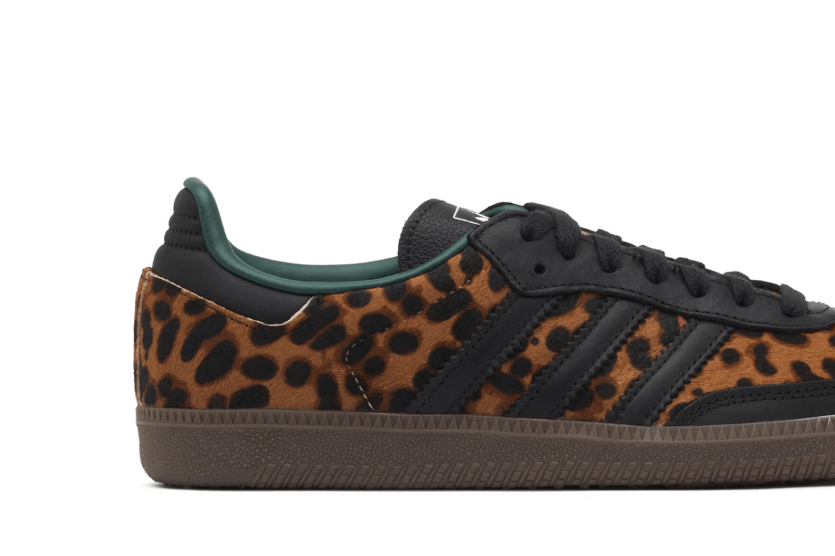 Tênis adidas Samba Og Collegiate Green Leopard Marrom