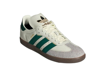 Tênis Adidas Samba OG Ivory Collegiate Green Branco