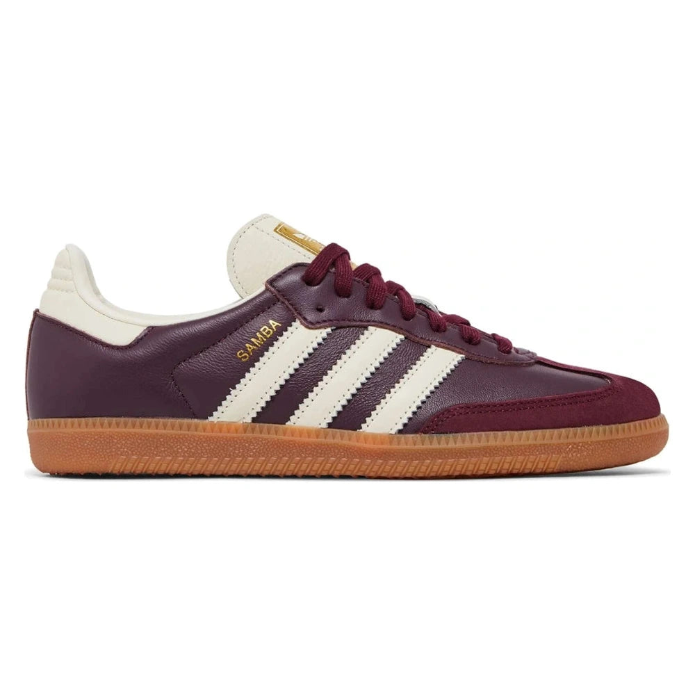 Tênis Adidas Samba OG Maroon Cream White Vinho