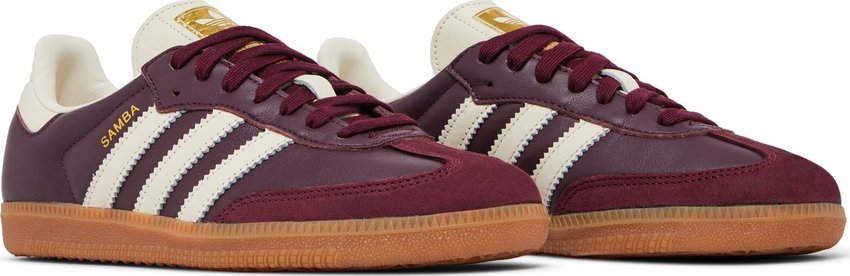 Tênis Adidas Samba OG Maroon Cream White Vinho