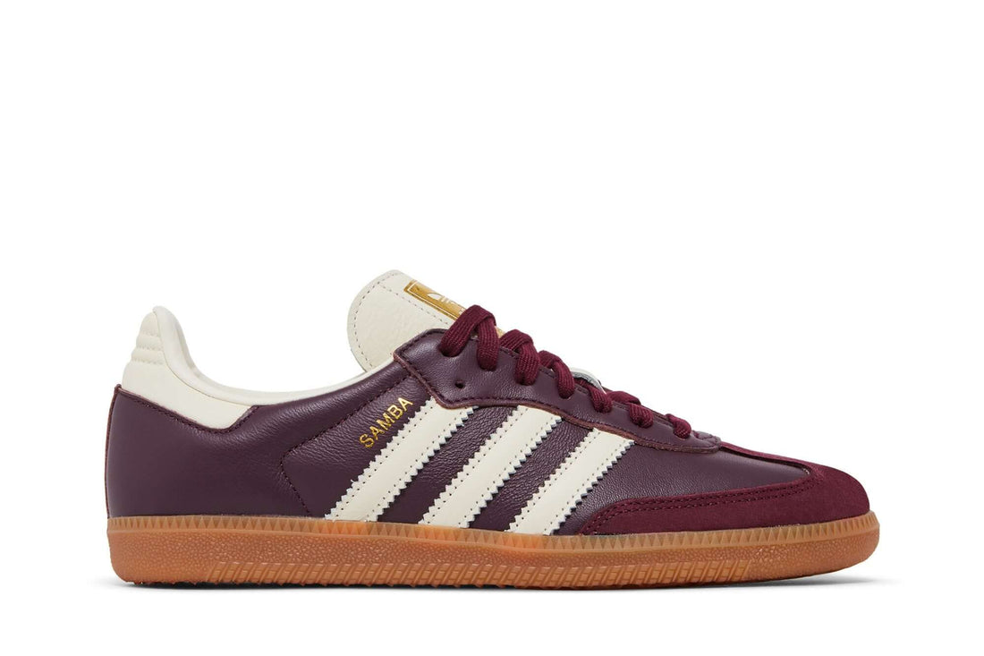 Tênis Adidas Samba OG Maroon Cream White Vinho