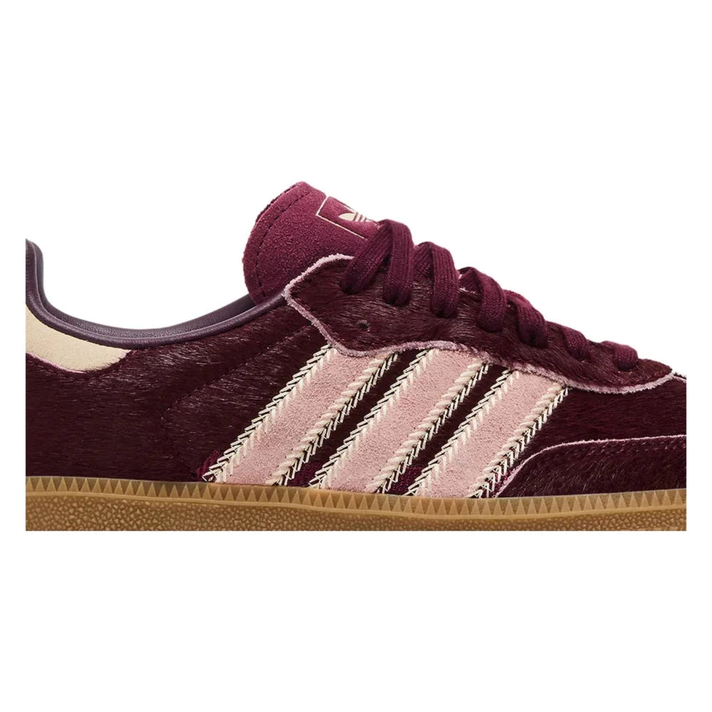 Tênis Adidas Samba OG Marron Sand Strata Pony Vinho