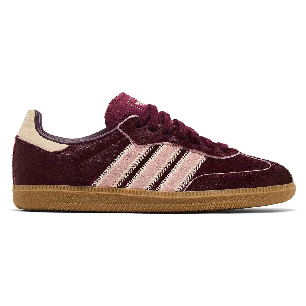 Tênis Adidas Samba OG Marron Sand Strata Pony Vinho