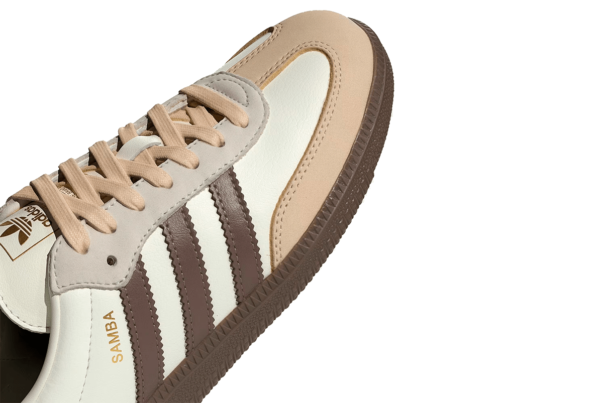Tênis Adidas Samba OG Off White Earth Strata Gum Bege