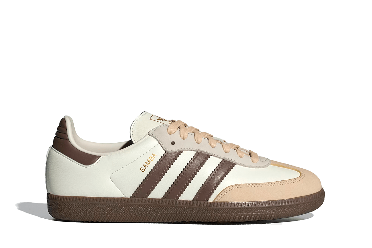 Tênis Adidas Samba OG Off White Earth Strata Gum Bege