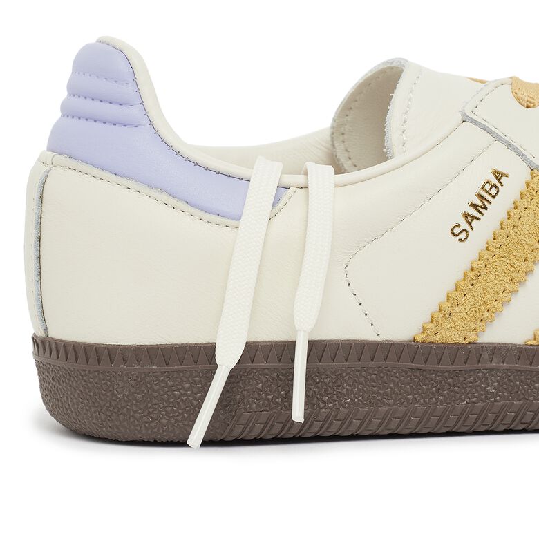 Tênis Adidas Samba OG Off White Oat Violet Tone Branco