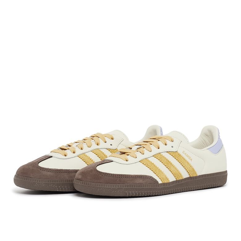 Tênis Adidas Samba OG Off White Oat Violet Tone Branco