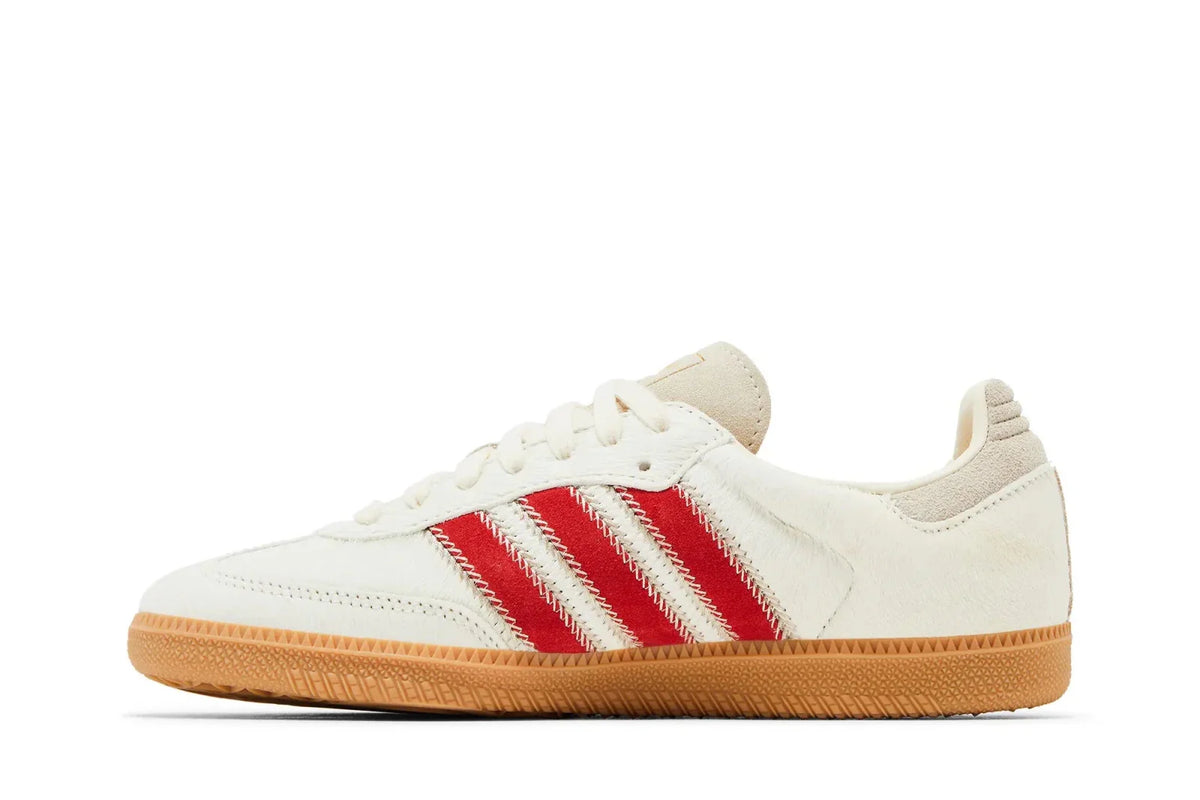 Tênis Adidas Samba OG Pony Hair Wonder Beige Better Scarlet Branco - foto 2