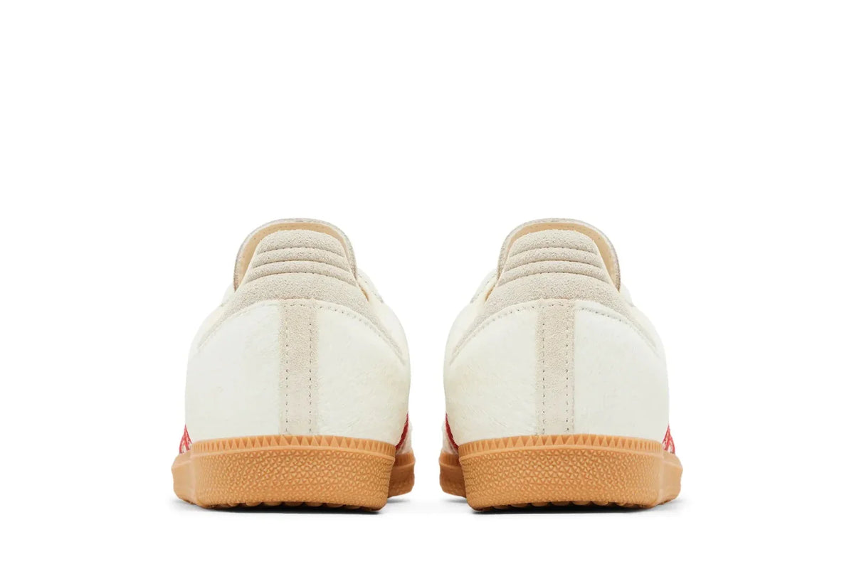 Tênis Adidas Samba OG Pony Hair Wonder Beige Better Scarlet Branco - foto 4