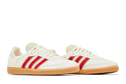 Tênis Adidas Samba OG Pony Hair Wonder Beige Better Scarlet Branco