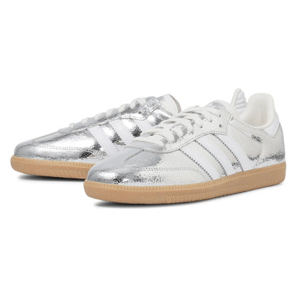 Tênis Adidas Samba OG Silver Metallic Cracked Leather Prateado - foto 4