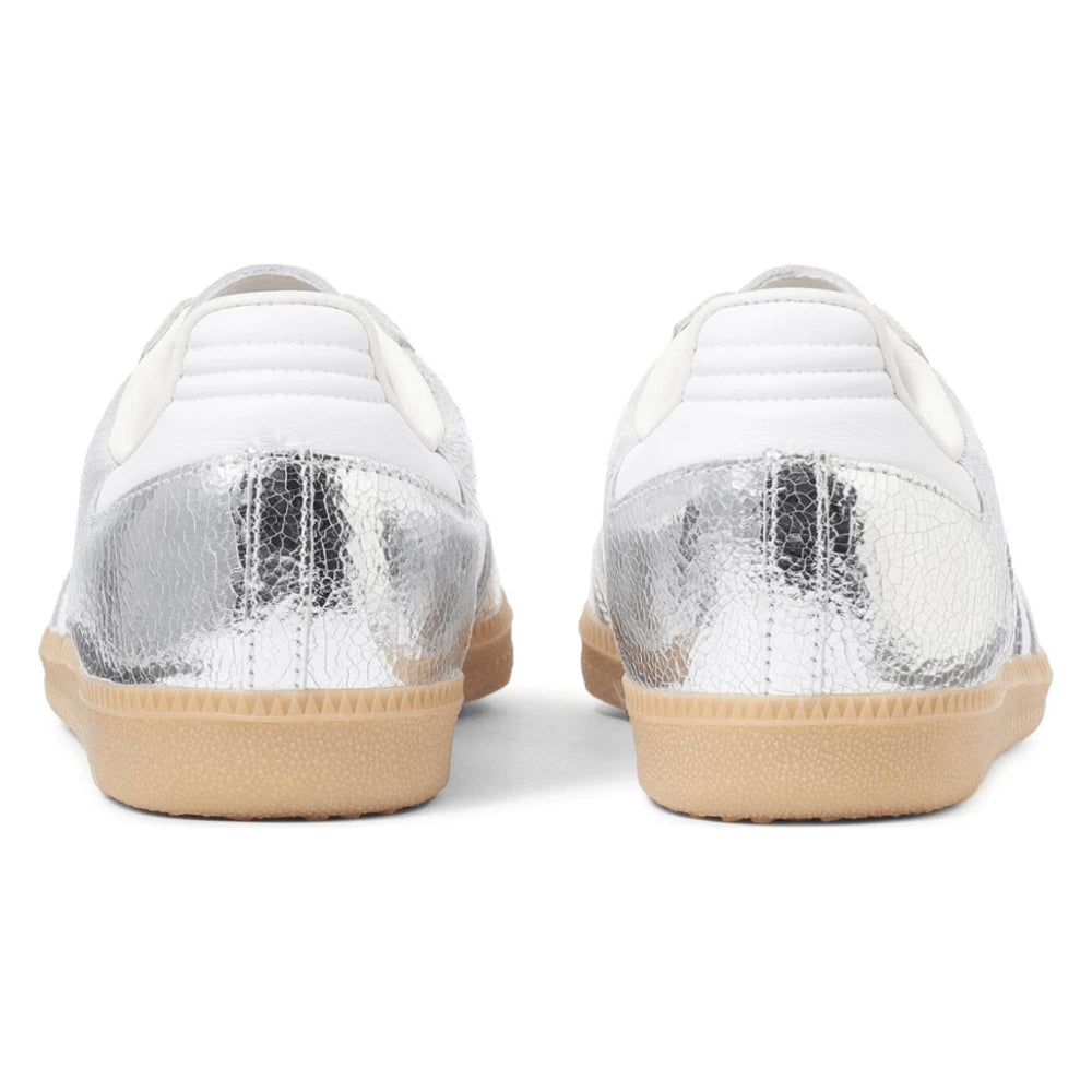 Tênis Adidas Samba OG Silver Metallic Cracked Leather Prateado - foto 5