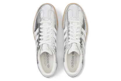 Tênis Adidas Samba OG Silver Metallic Cracked Leather Prateado