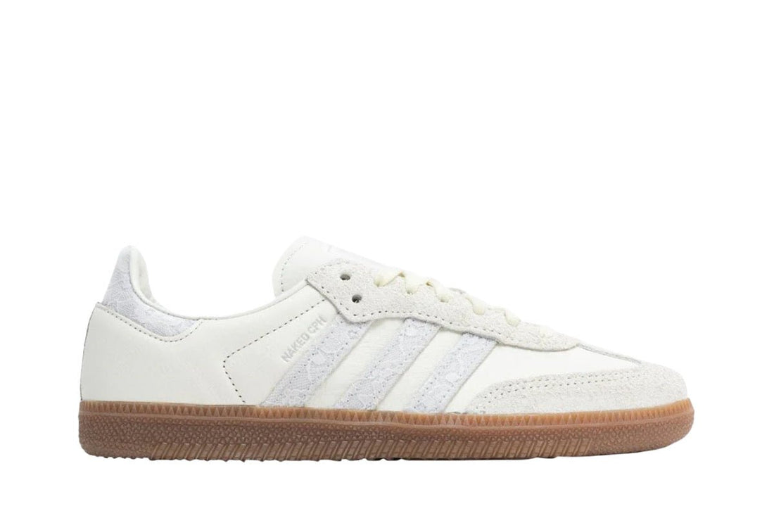 Tênis adidas Samba Og x Naked Consortium Off White Crystal White Branco
