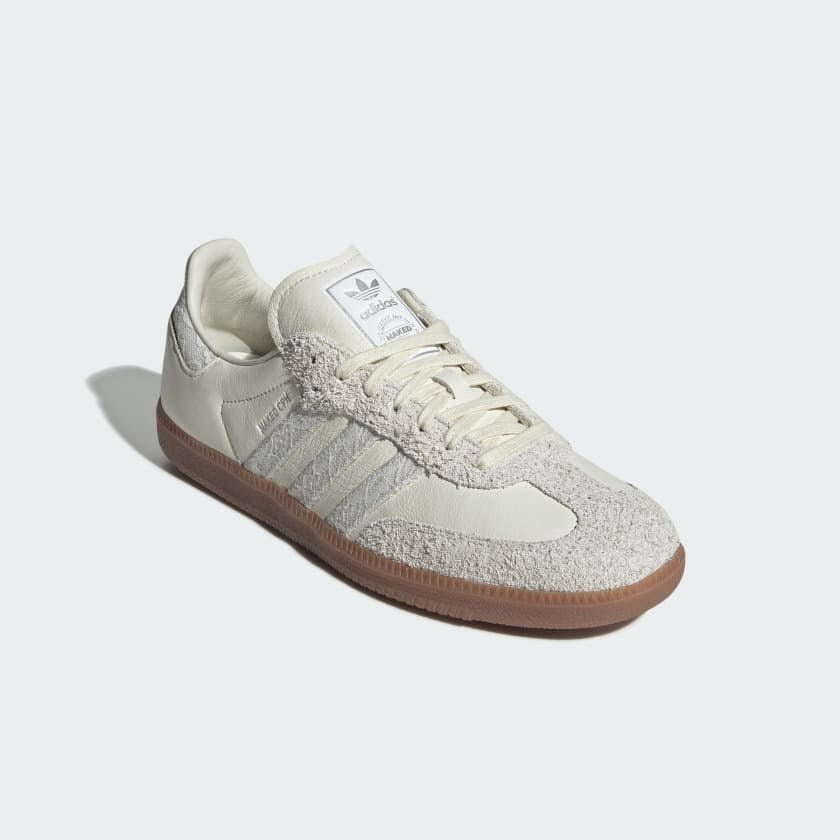 Tênis adidas Samba Og x Naked Consortium Off White Crystal White Branco