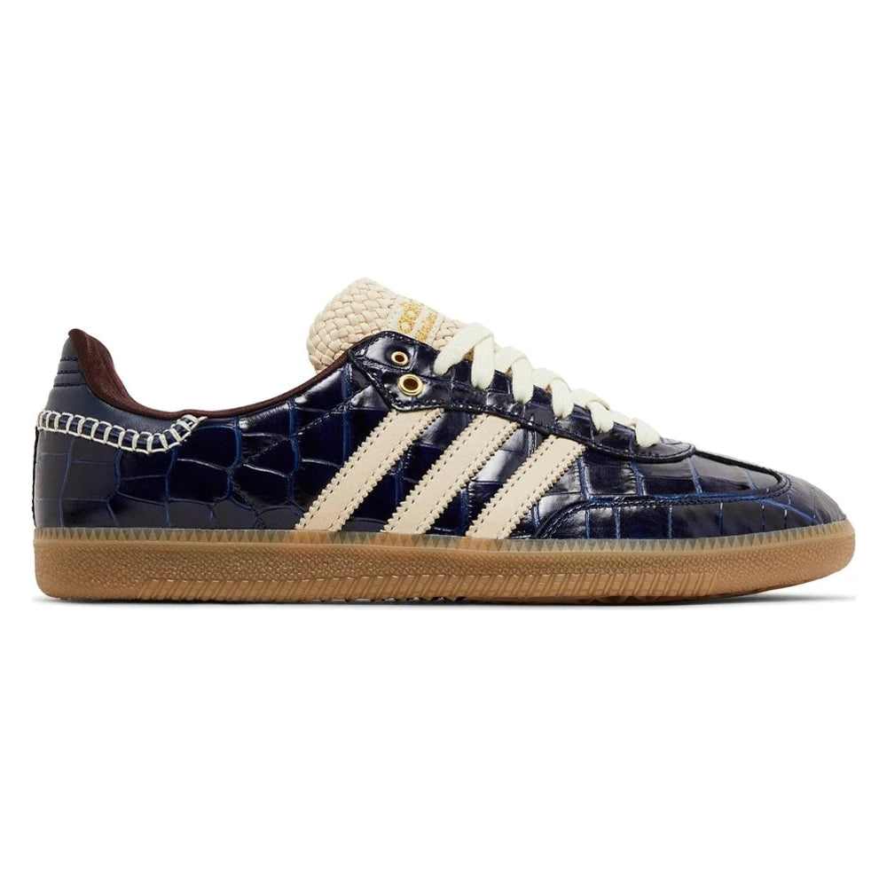 Tênis Adidas Samba x Wales Bonner Collegiate Navy Wonder White Azul Marinho