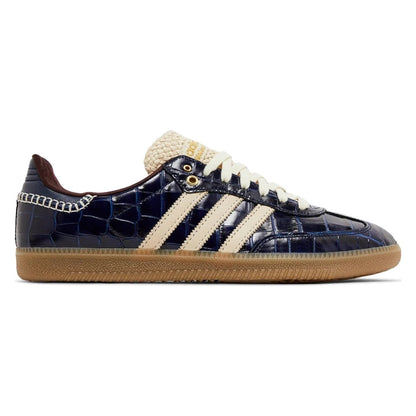 Tênis Adidas Samba x Wales Bonner Collegiate Navy Wonder White Azul Marinho