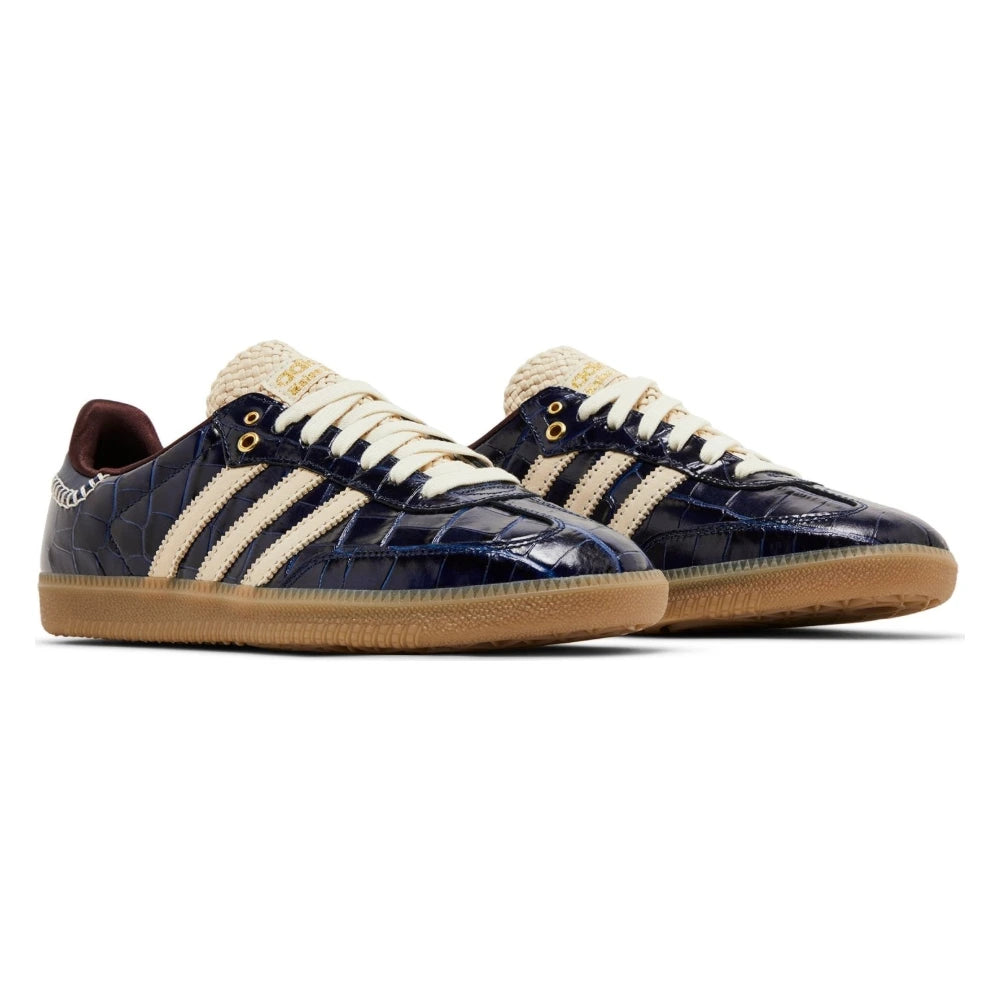 Tênis Adidas Samba x Wales Bonner Collegiate Navy Wonder White Azul Marinho - foto 5