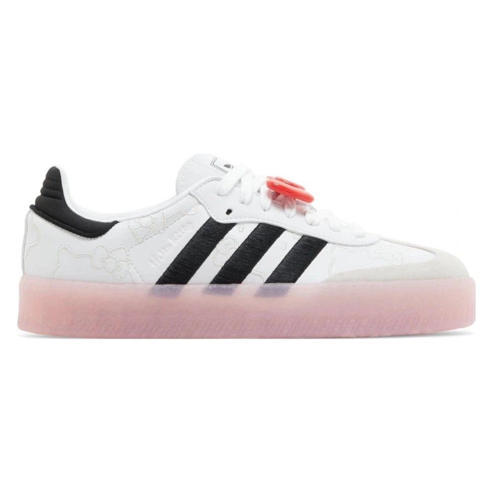 Tênis Adidas Sambae x Hello Kitty Cloud White Clear Pink Branco
