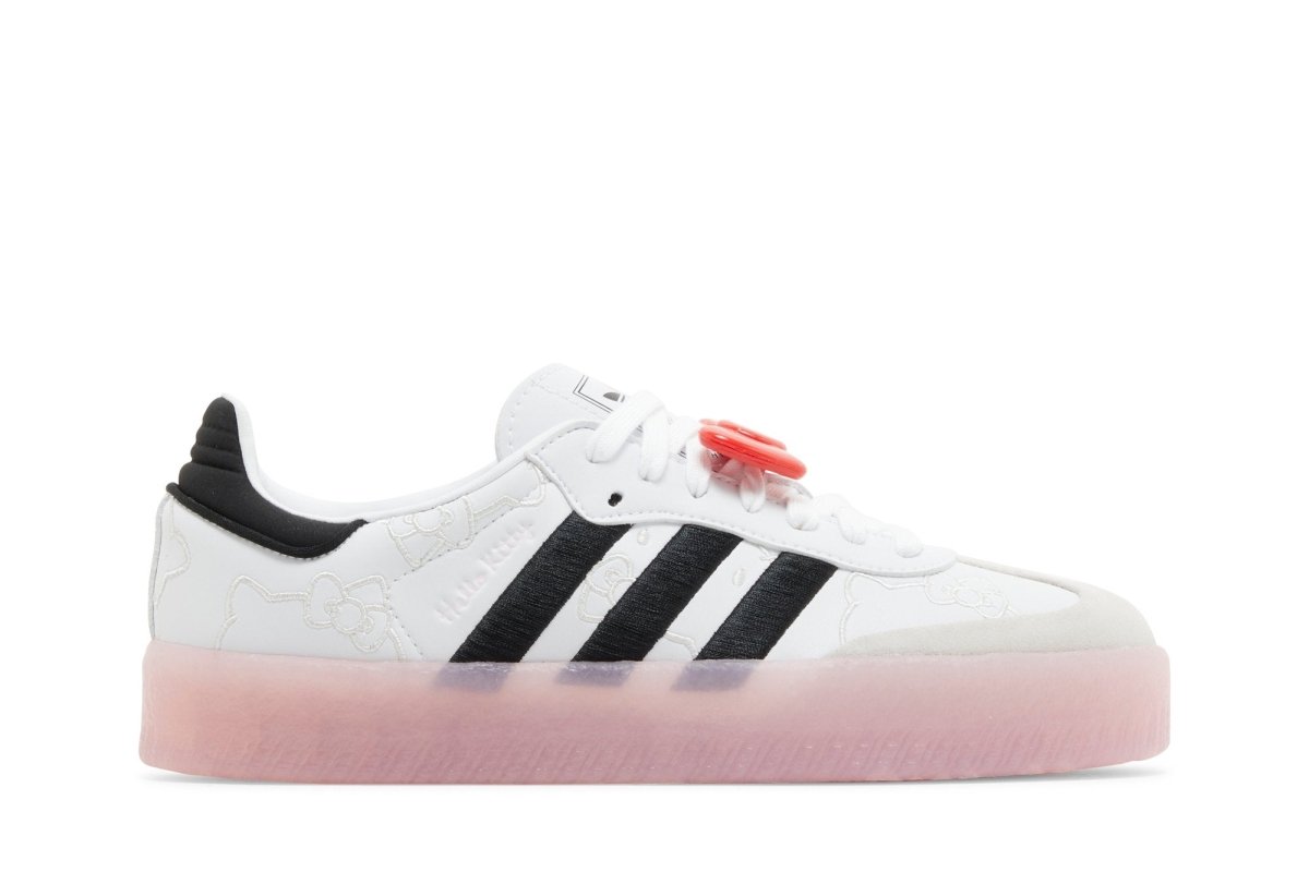 Tênis adidas Sambae x Hello Kitty Cloud White Clear Pink Branco