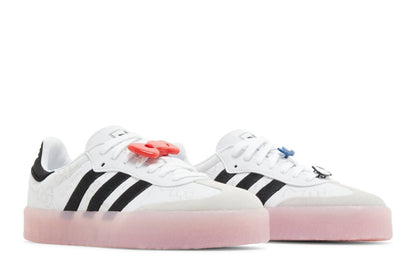 Tênis adidas Sambae x Hello Kitty Cloud White Clear Pink Branco