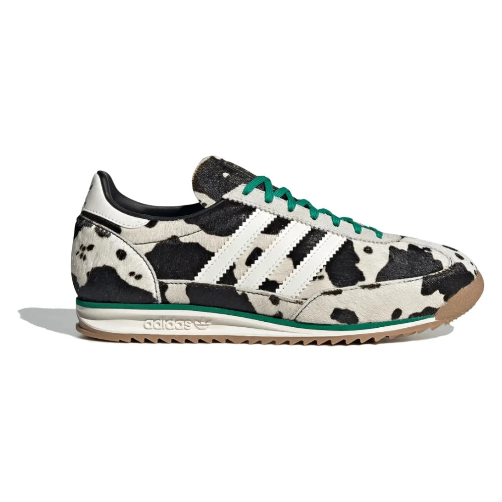 Tênis Adidas SL 72 OG Court Green Cow Print Bege
