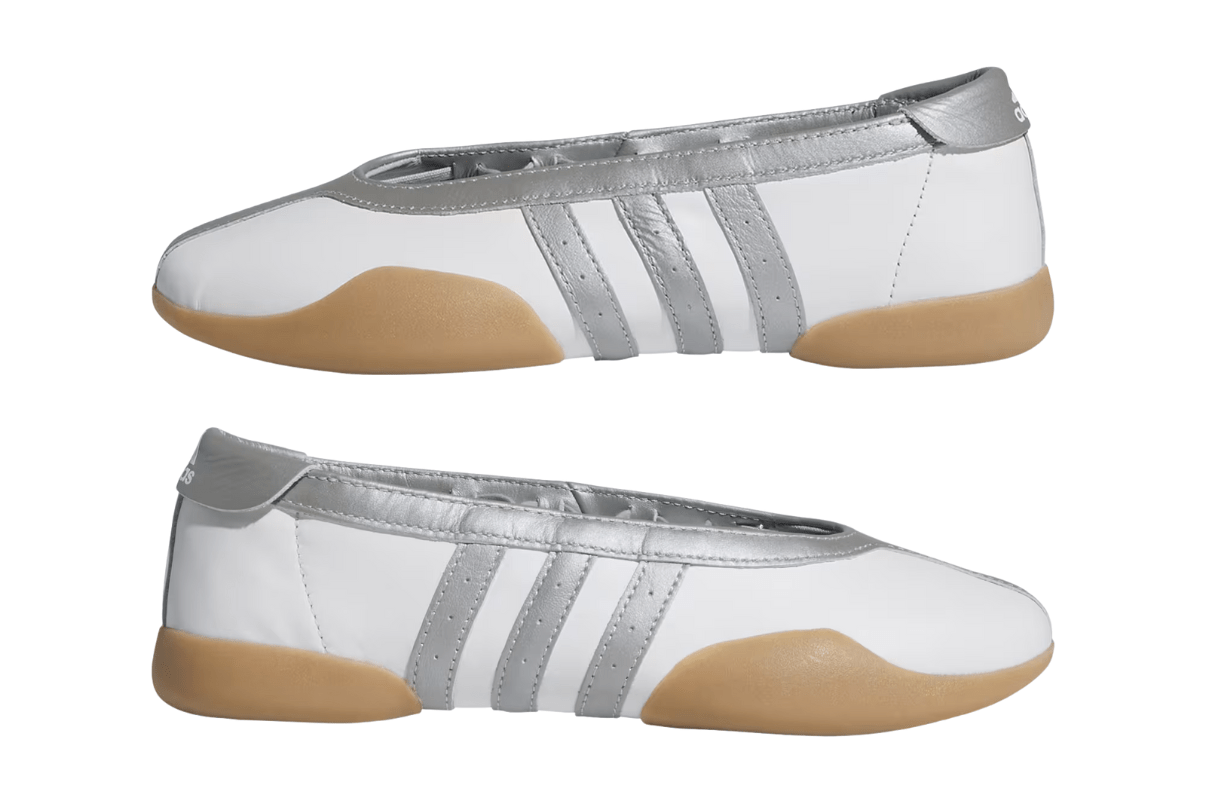 Tênis Adidas Taekwondo Mei Ballet Branco e Prata