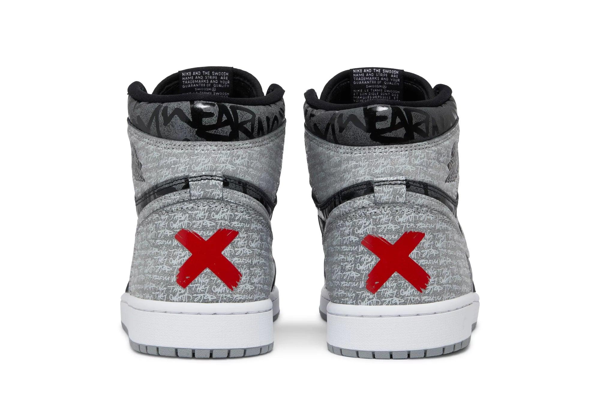 Tênis Nike Air Jordan 1 High Og Rebellionaire Cinza