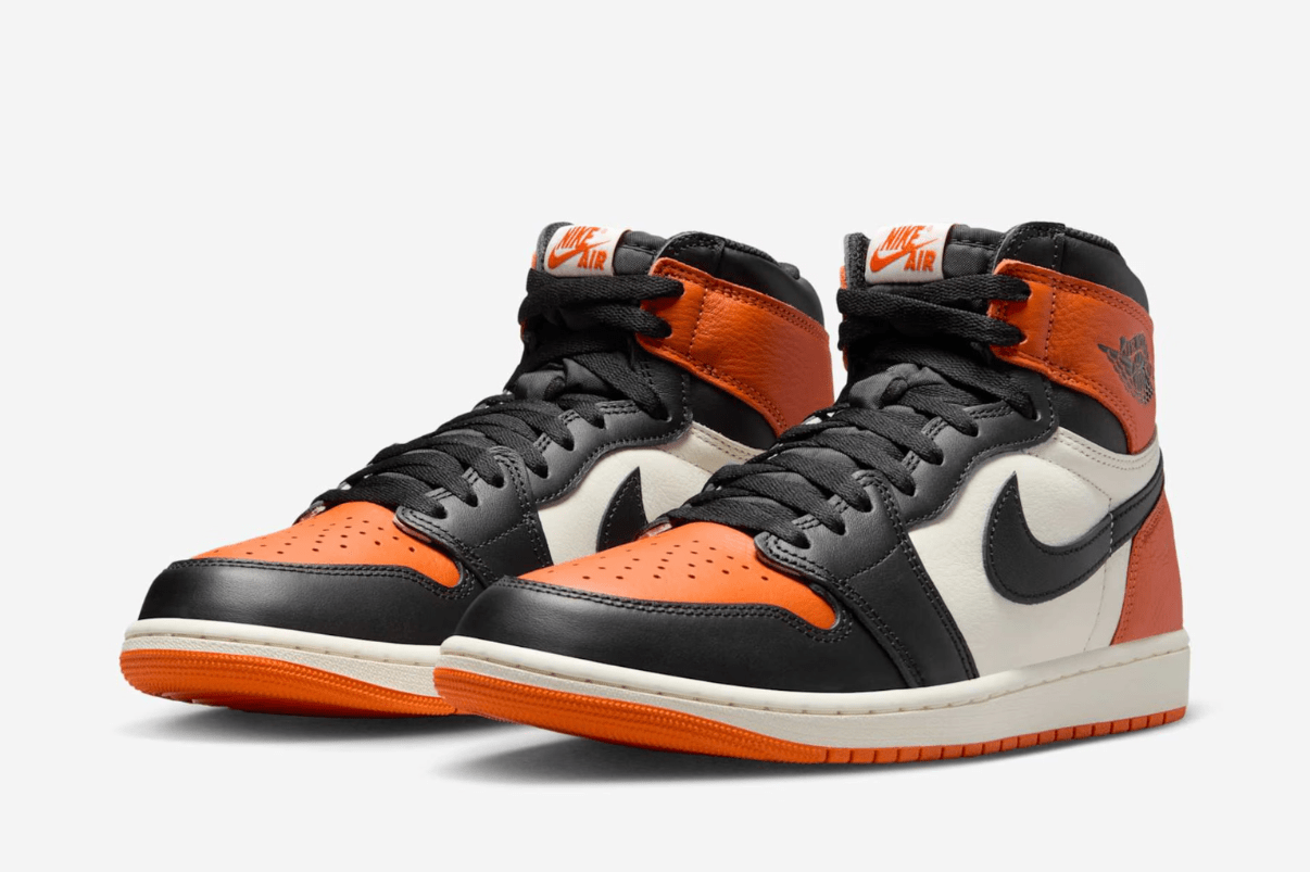 Tênis Nike Air Jordan 1 High OG Shattered Backboard Laranja