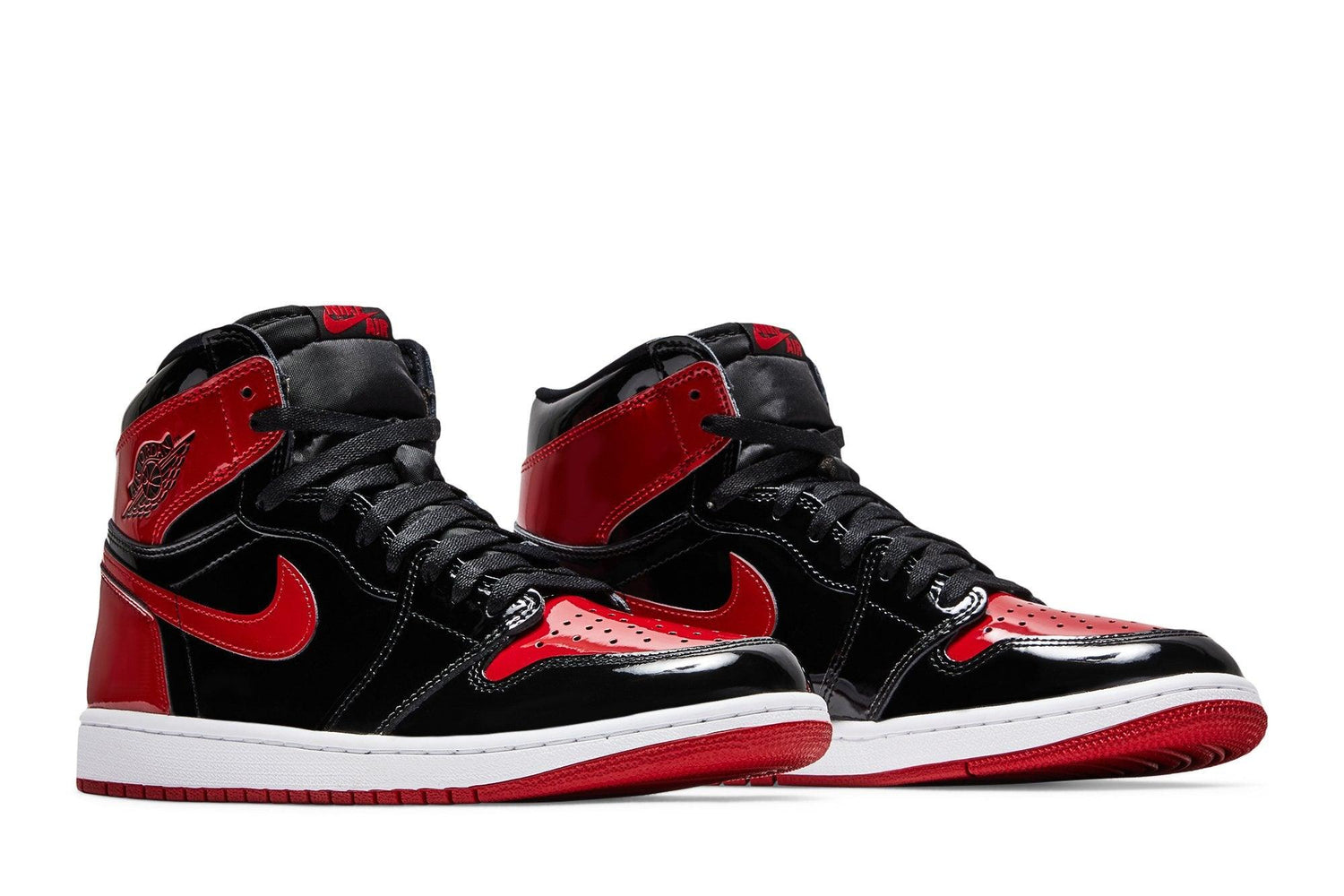 Tênis Nike Air Jordan 1 High Patent Bred Vermelho