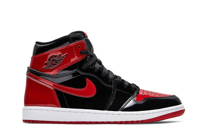 Tênis Nike Air Jordan 1 High Patent Bred Vermelho
