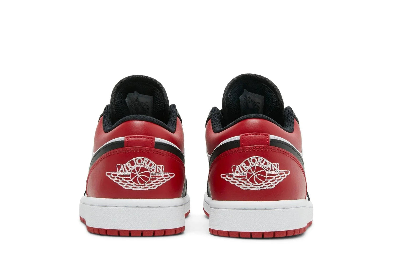 Air Jordan 1 Low Bred Toe Vermelho