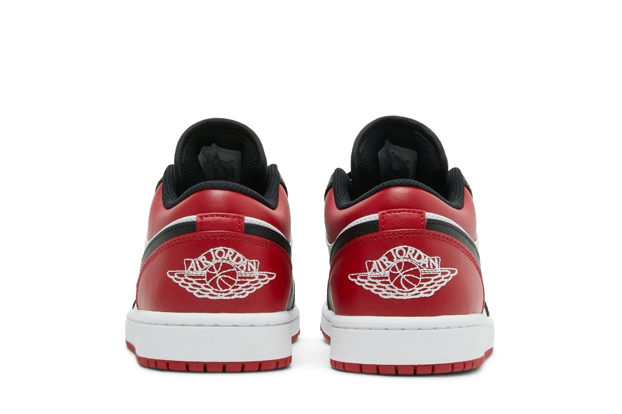 Air Jordan 1 Low Bred Toe Vermelho