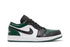 Tênis Nike Air Jordan 1 Low Green Toe Verde