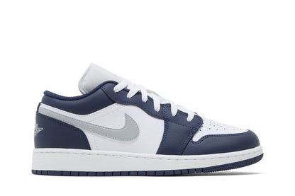 Tênis Nike Air Jordan 1 Low Midnight Navy Wolf Grey Azul Marinho