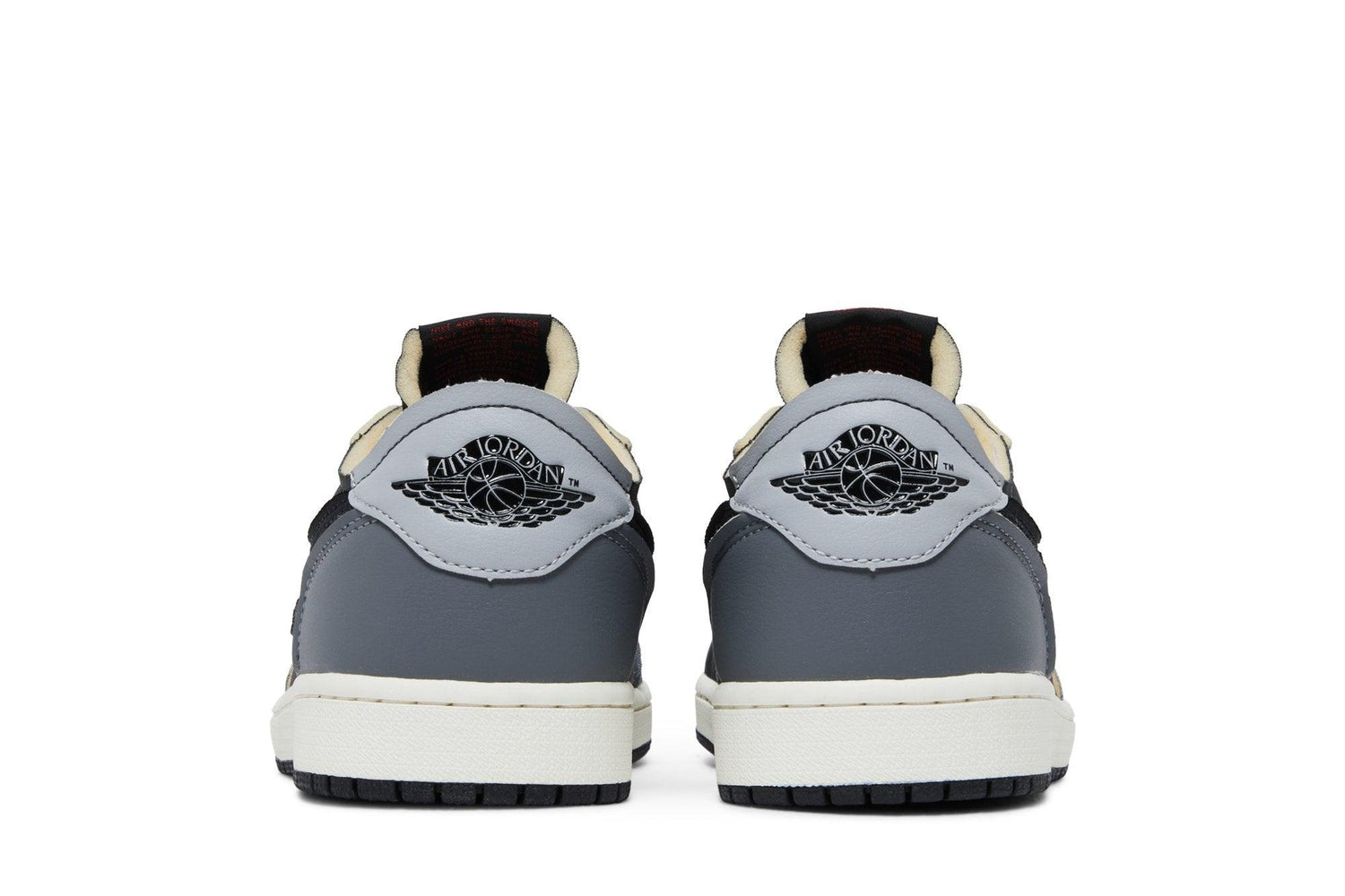 Tênis Nike Air Jordan 1 Low OG EX Black and Smoke Grey Cinza