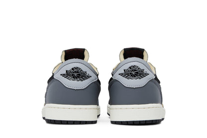 Tênis Nike Air Jordan 1 Low OG EX Black and Smoke Grey Cinza