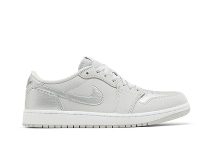 Tênis Nike Air Jordan 1 Low Og Metallic Silver Cinza