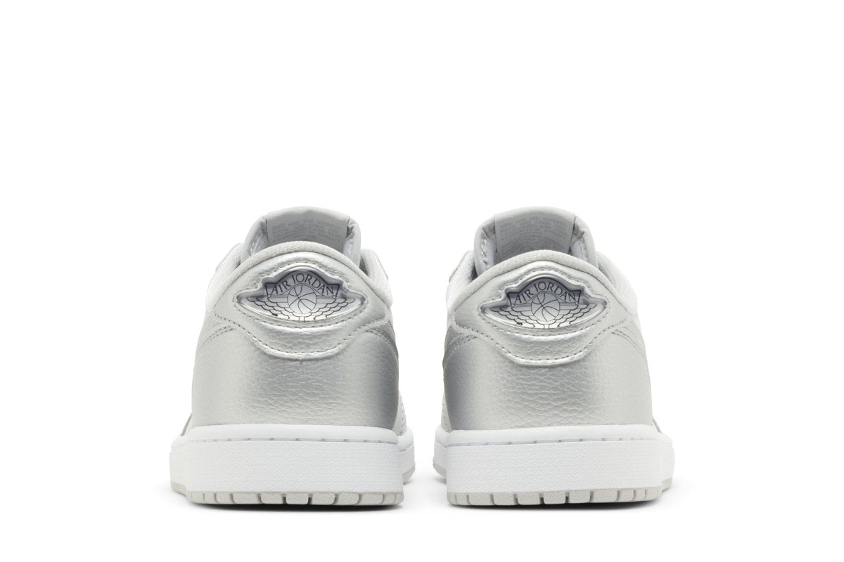 Tênis Nike Air Jordan 1 Low Og Metallic Silver Cinza