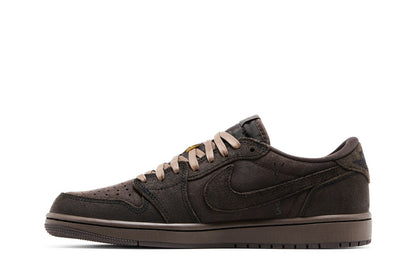 Tênis Nike Air Jordan 1 Low Og Sp x Travis Scott Velvet Brown Marrom