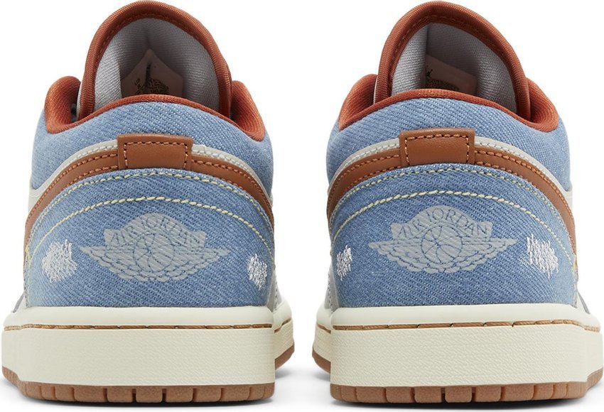 Tênis Nike Air Jordan 1 Low Phantom Denim Cinza