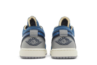 Tênis Nike Air Jordan 1 Low SE Craft Inside Out Obsidian Azul