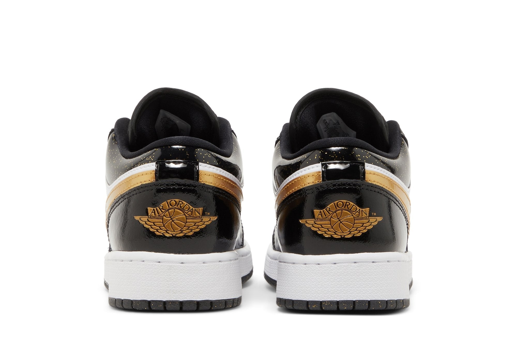 Tênis Nike Air Jordan 1 Low SE GS Gold Toe Preto